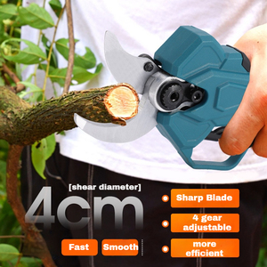 Personalizado Profissional 40mm Cordless Bateria Operado Elétrica Poda Shears <span class=keywords><strong>Tree</strong></span> Branch <span class=keywords><strong>Pruner</strong></span> Garden Scissors Secateur Ferramentas