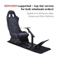 GY013 Vente directe usine OEM ODM, cockpit de simulateur de course entièrement réglable à faible coût de transport pour Logitech G25, G27, G29, G920