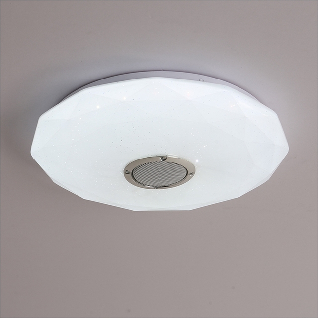 Bedroom Smart Music Lamp 40w 60w Dimming RGB Ceiling Light with bluetooth Music/rgb Led Ceiling Light
