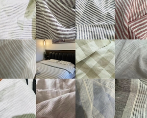 ODM OEM, набор стеганых одеял, качественная Больничная гостиничная домашняя 100%, хлопчатобумажная пряжа, окрашенная двойная пододеяльница, постельное белье - Product Image 4