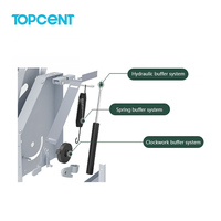 Topcent高品质现代下拉厨柜储物架电梯升降拉篮