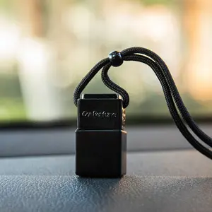 Difusor de ambientador de perfume para painel de carro preto fosco, frascos vazios de 8ml