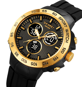 SKMEI 2106 lumière multi-fonctionnelle montre électronique hommes étudiant tendance sport montre électronique réveil étanche nuit - Product Image 1