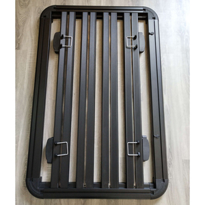 Panier de toit universel en aluminium, plateforme de chargement monocouche pour SUV et <span class=keywords><strong>camion</strong></span>, <span class=keywords><strong>plateau</strong></span> à bagages à fixation par boulons sur barre transversale - Product Image 6