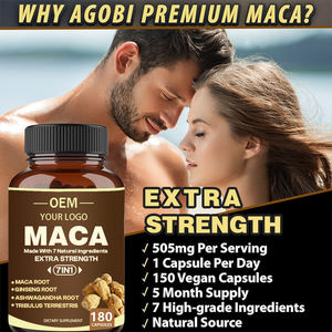 대량 마카 플러스 캡슐 유기농 마카 뿌리와 인삼 뿌리 아슈와간다 블랙 마카 허브 에너지 보충제 공장 - Product Image 2