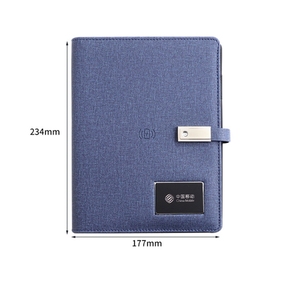 Agenda en cuir PU A5 Business Elite avec calculatrice, porte-cartes multiples, fermeture magnétique, boucle à feuilles mobiles, cadeau - Product Image 6