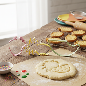 Formine per biscotti a tema frutta estiva Set di 3 ananas anguria fragola forme e colori personalizzati stampini per biscotti - Product Image 3
