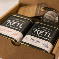 Offre Spéciale emballage boîte cadeau café thé conteneur métallique carré boîtes à thé vert pour l'emballage du thé