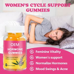 Cápsulas y Gomitas de Vitaminas Orgánicas de Marca Privada para el Apoyo Hormonal, Productos para la Menopausia, Equilibrio Hormonal - Product Image 4