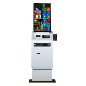 Crtly ODM/OEM Service Facial Recognition Camera Banknotes Recycling Cash Payment 1D 2D Barcode Scanner Self Service Kiosk
