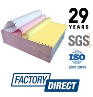 Impresora de matriz de puntos de papel continuo, máquina de impresión de ordenador sin carbón, NCR, 3 Plys y Color, la mejor calidad, precio barato
