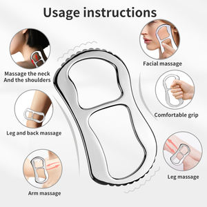 Yingshang fisioterapia de acero inoxidable Gua Sha masaje herramienta de raspado raspador muscular herramientas de masaje de tejido blando para la espalda - Product Image 4