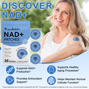 Acentiallabs 30 pcs phân hủy sinh học NAD transdermal bản vá lỗi hỗ trợ NAD + sản xuất tăng cường năng lượng NAD + Bản vá lỗi cho nam giới và phụ nữ - Product Image 4