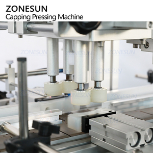 ZONESUN ZS-XG1870DV automatique cosmétiques Lotion de Toner pour la peau bouchons de bouteille de pulvérisation ronds vissage capsulage couverture extérieure pressage Machine - Product Image 2
