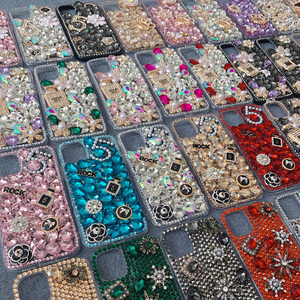 Di alta qualità colorato fatto a mano custom <span class=keywords><strong>cover</strong></span> per iphone vetro strass diamante donna custodia per <span class=keywords><strong>Samsung</strong></span> Bling <span class=keywords><strong>Cover</strong></span> - Product Image 1