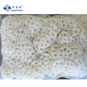 新鮮な直径5-6cmT0.3cm調理された蓮の根のスライスゆでた蓮の根のスライス - Product Image 4