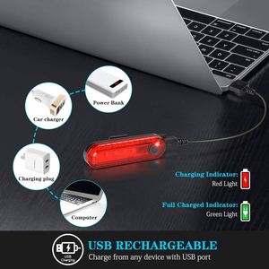 Custom Logo High Brightness Bike Rear <b>Light</b> <b>USB</b> <b>Rechargeable</b> COB LED 4 Modes Promotional Gift Universal Elastic Strap <b>Light</b> - Product Image 3