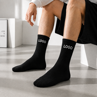 Chaussettes de sport pour hommes personnalisées OEM, antidérapantes, avec logo jacquard, haute qualité, pour entraînement et usage quotidien, faible MOQ