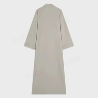 Ensemble Abaya Minimaliste Style Modeste pour Femme, Robe Musulmane, Esthétique Luxe Discret, Personnalisation, Vêtement de Marque Haut de Gamme