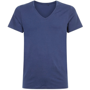 Fabricant de T-shirts en gros à col en V, avec logo personnalisé, en coton, pour usage décontracté, à manches courtes, vêtements de mode, exportateur de vêtements - Product Image 5