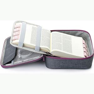 Échantillon gratuit : Étui de protection pour livre, sac d'église, sac à Bible avec emplacements pour stylos et poche zippée / Cadeau pour femme, directement de l'usine - Product Image 2