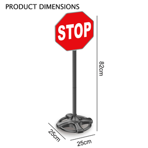 Giocattoli Educativi di Sicurezza Jacko, Segnali Stradali Giocattolo, Modello di Segnale <span class=keywords><strong>Stradale</strong></span> a Colonna Singola, Palo di Avvertimento - Product Image 5