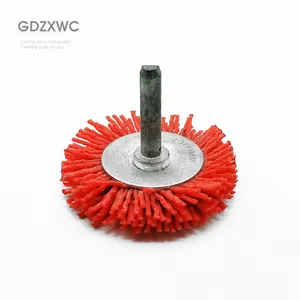 Metal Red Bristles Polishing Nylon Tool Brushes for Drilling Brush Attachment