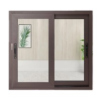 Ventanas Corredizas de Aluminio Personalizables con Tecnología LowE, Ventanas Corredizas de Aluminio con Doble Acristalamiento para el Hogar, Barra de Seguridad