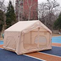 Tente gonflable de luxe populaire de 7,5 m² pour l'extérieur, protection solaire et pluie, abri imperméable pour le camping