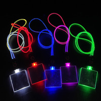 Éclairage Écologique pour Décoration de Mariage, Panneau Lumineux Néo Rechargeable USB, Lumière Promotionnelle, Badge Nominatif, Lanière LED
