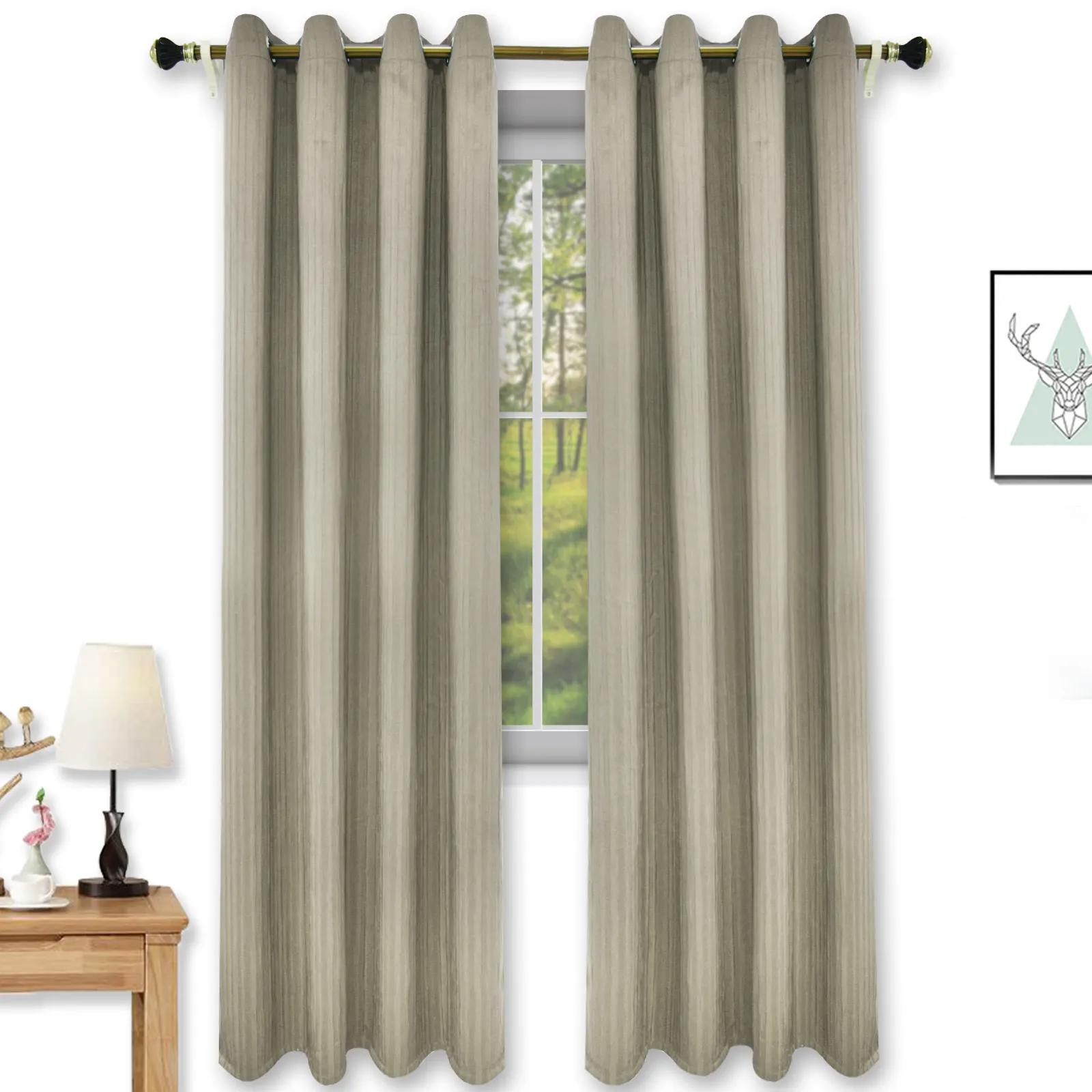 Luxus Crinkly Solid Vorhänge für das Wohnzimmer und Schlafzimmer Hochwertiger Samt vorhang