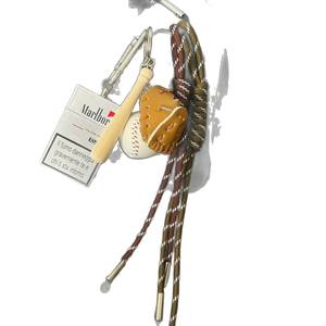 Porte-clés de voiture en forme de ballon de baseball, nouveau design 2025, breloque pour sac, fait main, personnalisé, unisexe, cordon tressé - Product Image 5