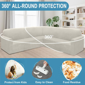 غطاء أريكة مقاوم للخدوش بلون البيج الفاتح لغرفة المعيشة، غطاء واقي للأريكة، الأكثر مبيعًا - Product Image 6