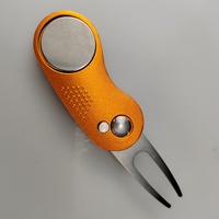 Outil de réparation de divots en alliage d'aluminium avec marqueur de balle et nettoyeur, accessoires de golf pour putting green