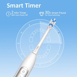 H2ofloss 2000mAh Smart Rechargeable Sonic <strong>Toothbrush</strong> for Adults Travel-Friendly IPX7 <strong>Pressure</strong> <strong>Sensor</strong> <strong>Electric</strong> Wave Sweeping - Product Image 4