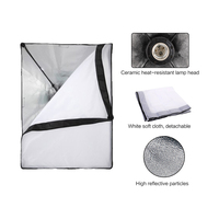 Kit d'éclairage pour studio photo avec support de fond de scène 2,6 m x 3 m, boîte à lumière et parapluie