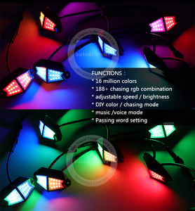 ไฟใต้ท้องรถ AUTODRAGONS แบบกว้าง 24 LED ชุดไฟ RGB ไล่สี 4 6 8 12 ชุด สำหรับรถ SSV ATV UTV RZR รถบรรทุก รถออฟโรด รถกระบะ - Product Image 6