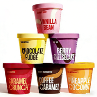 Gobelets en papier jetables personnalisés de qualité alimentaire avec couvercles pour thé, crème glacée, café, yaourt, pâtisserie – Papier artisanal du Guangxi