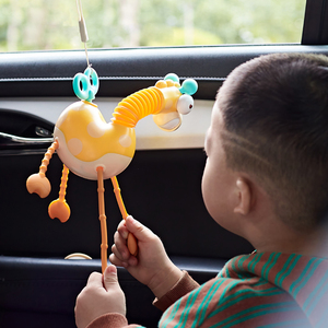 Jouet animal sensoriel pour bébé, jouet interactif <span class=keywords><strong>Montessori</strong></span>, girafe, jeu éducatif en silicone - Product Image 6