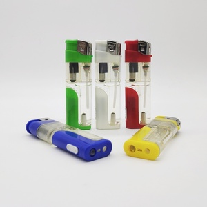 Briquet de camping extérieur premium et économique avec flamme de cigarette, rechargeable et unique, avec lumière LED - Product Image 6