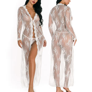 Traje <span class=keywords><strong>de</strong></span> lencería Sexy <span class=keywords><strong>de</strong></span> una pieza para <span class=keywords><strong>mujer</strong></span>, <span class=keywords><strong>ropa</strong></span> interior Sexy <span class=keywords><strong>de</strong></span> encaje, vestido erótico dividido - Product Image 6