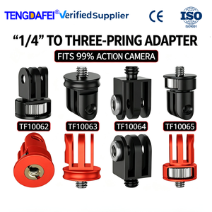 Adaptador de Montaje para Trípode con Tornillo de <span class=keywords><strong>1</strong></span>/4, Base Universal para <span class=keywords><strong>Insta360</strong></span> X5 X4 X3 GoPro Hero 13, Deportes al Aire Libre, Vlogging - Product Image 1