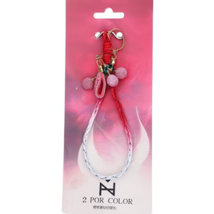 Portachiavi con Diamanti a Forma di Ciliegia, 2 Pezzi per Colore, Rif. 48352 - Product Image 2