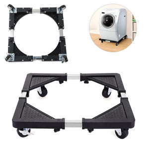 Soporte de base ajustable multifunción para tren de rodaje, lavadora, refrigerador, Dolly móvil, ruedas bloqueables, soporte para electrodomésticos - Product Image 2