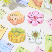 Autocollants décoratifs créatifs pour étudiants, aimants de réfrigérateur autocollants, notes adhésives, thème pâtisseries chinoises originales