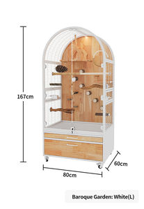 हटाने योग्य सस्ती कीमत पक्षी फीडर बहु पक्षी प्रजनन पिंजरों के लिए पक्षियों के पालतू होटल इनडोर पिंजरे - Product Image 2