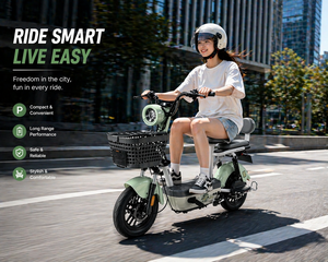 Bicicleta Eléctrica Urbana Compacta E Moto 350W, Doble Amortiguación, Asiento de Alta Elasticidad para Viajes Diarios - Product Image 2