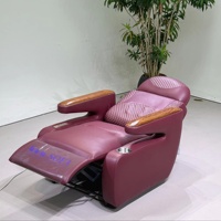Fauteuils inclinables électriques en cuir haut de gamme pour adultes avec repose-pieds, fauteuil pivotant pour salon et chambre à coucher