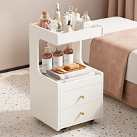 Chariot de rangement mobile pour salon de beauté, vente chaude, gestion de la peau, chariot à outils de cosmétiques avancé, chariot à pousser à la main