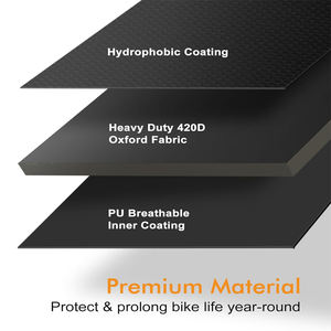Cubierta de bicicleta 420D transpirable duradera de primera calidad, resistente al agua, Anti UV, cubiertas de bicicleta para bicicleta eléctrica - Product Image 2